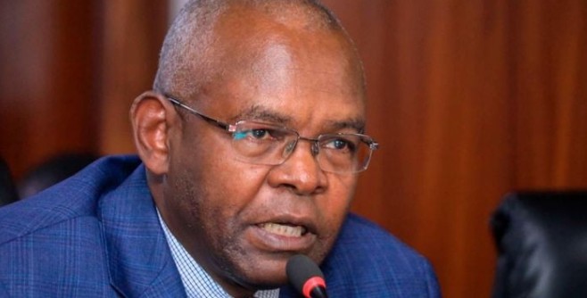 Image of Central Bank o Kenya Dr. Kamau Thugge before the Departmental Committee on Finance and National Planning at Continental House Nairobi